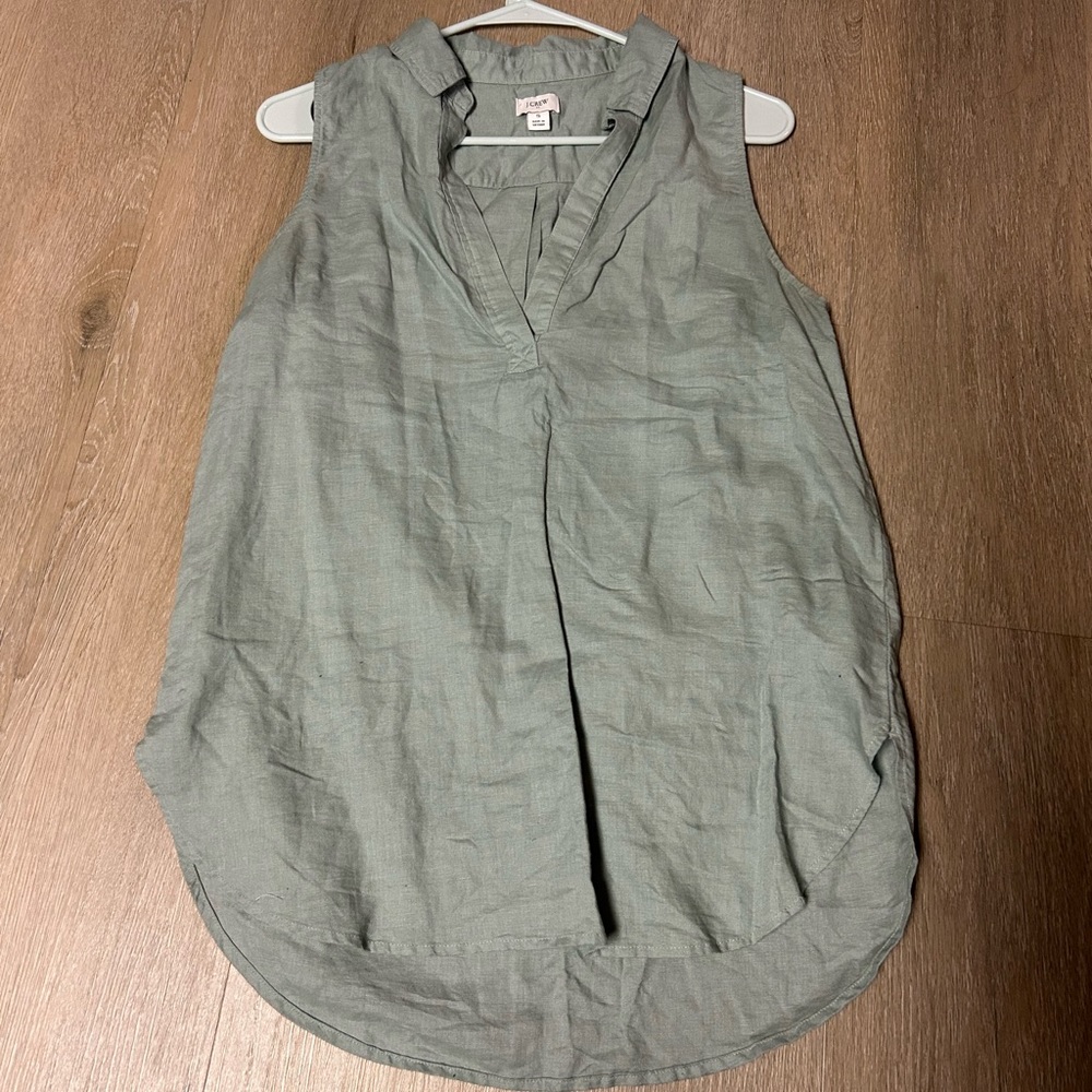 Jcrew Small Sage Notch Tank